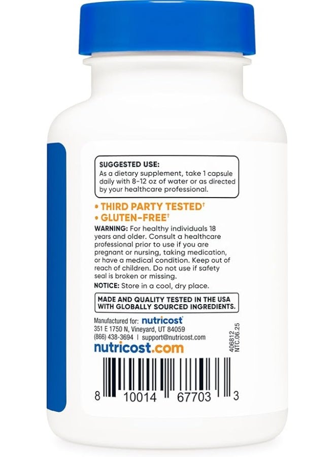 Nutricost, Zinc Carnosine, 120 Capsules - Image 2